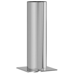 Edelstahl Kaminhaube Erweiterung Silber 26x26x50cm
