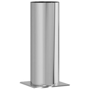 Kaminhaube Erweiterung Edelstahl Silber 29x29x50cm