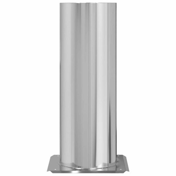 Kaminhaube Erweiterung Edelstahl Silber 29x29x50cm
