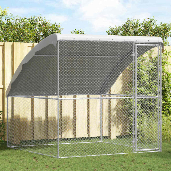 Hühnerkäfig Silber 2x2x2m Verzinkt