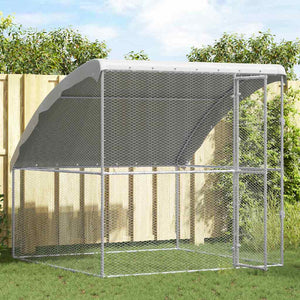 Hühnerkäfig Silber 2x2x2m Verzinkt