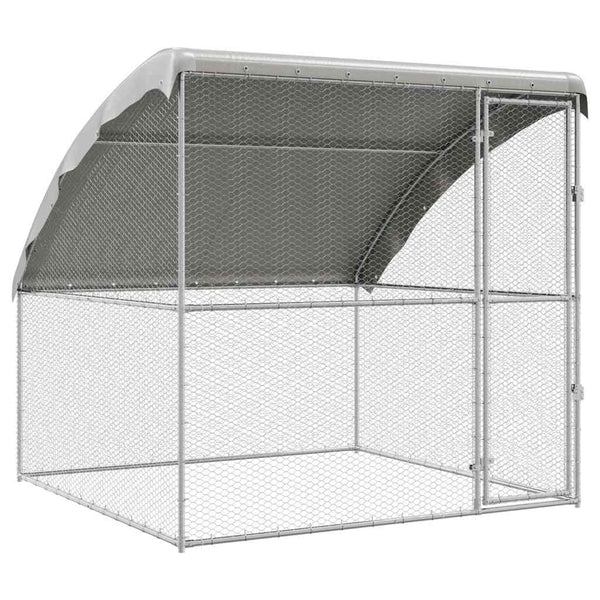 Hühnerkäfig Silber 2x2x2m Verzinkt