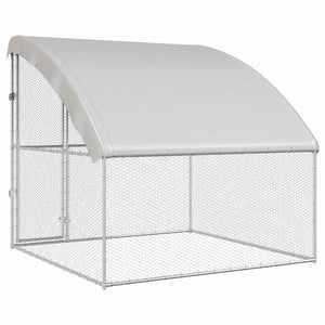 Hühnerkäfig Silber 2x2x2m Verzinkt