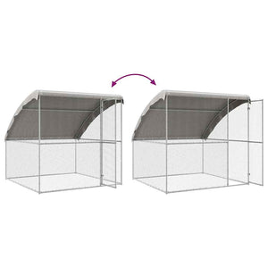 Hühnerkäfig Silber 2x2x2m Verzinkt