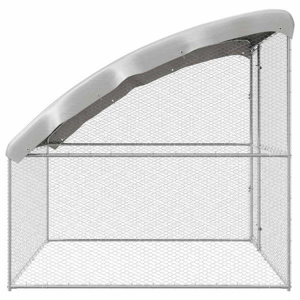 Hühnerkäfig Silber 2x2x2m Verzinkt
