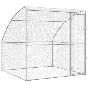 Hundekäfig mit Speicher Silber 2x2x2m