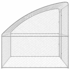 Hundekäfig mit Speicher Silber 2x2x2m