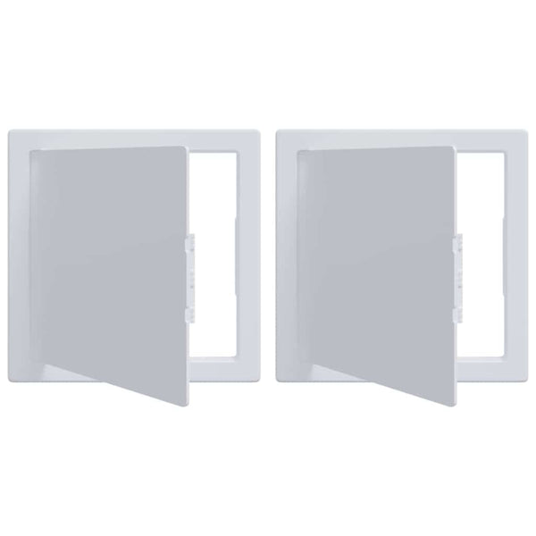 Zugangspanels 2er Set Weiß 20x20 cm