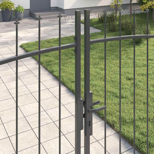 Doppeltor Grau 299,5x249,5 cm Stahl
