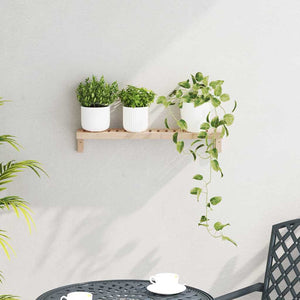 Wandregal Natur Walnuss Massivholz 62cm