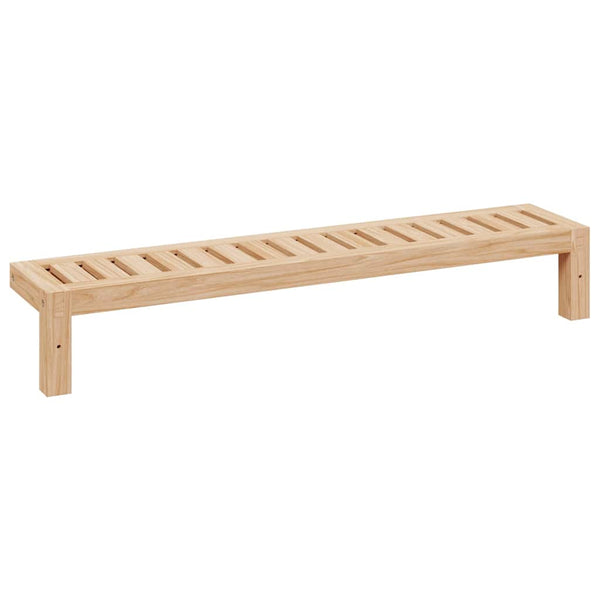 Wandregal Natur Walnuss Massivholz 62cm