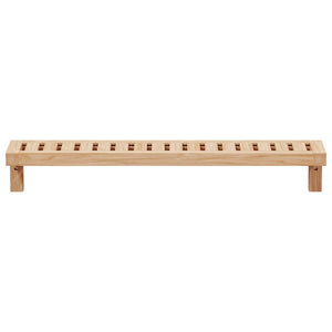 Wandregal Natur Walnuss Massivholz 62cm