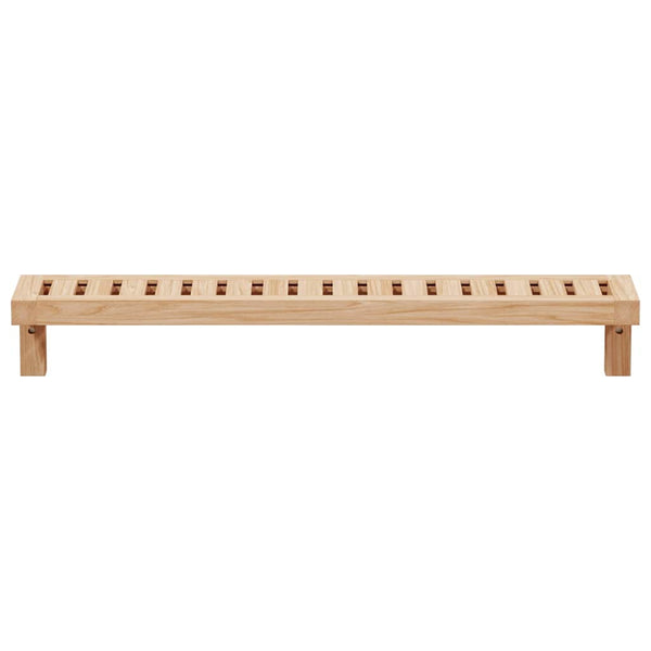 Wandregal Natur Walnuss Massivholz 62cm