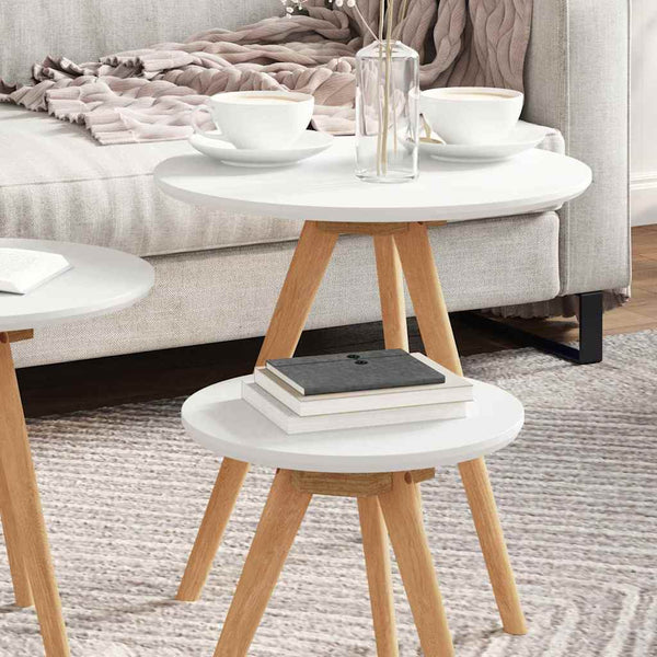 Couchtisch 3er Set Walnuss Massivholz