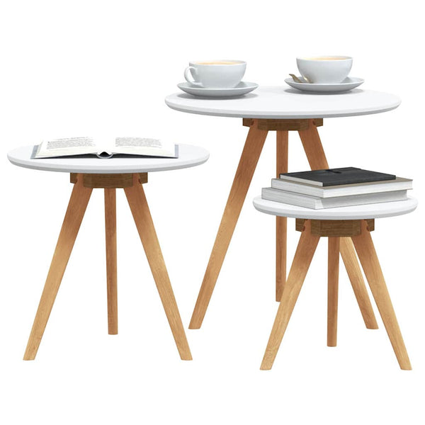 Couchtisch 3er Set Walnuss Massivholz