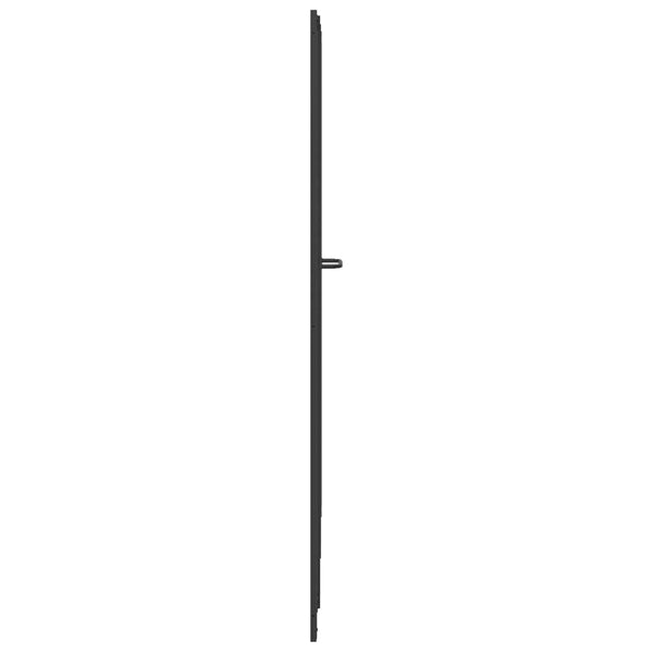 Schwarze Duschwand 168x140 cm