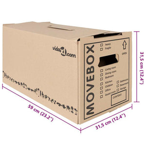 Umzugsboxen mit Speicher, 20er-Set