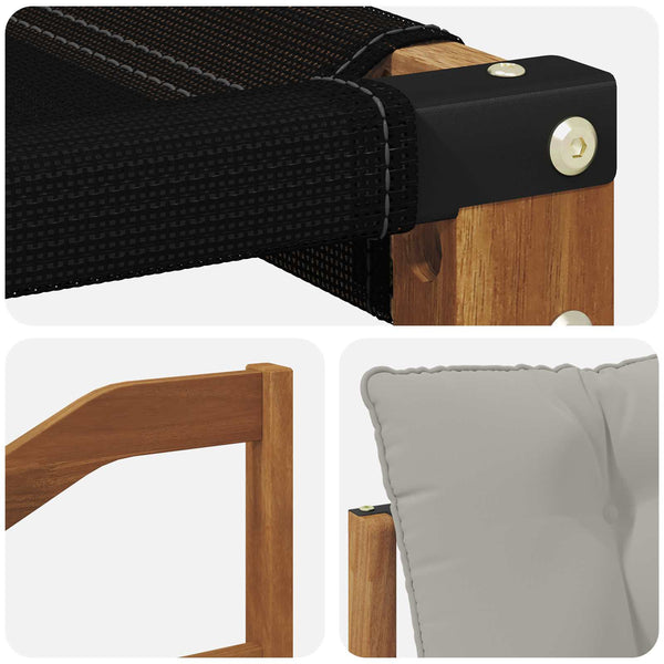 Outdoor Sofagarnitur mit Kissen, 10-teilig