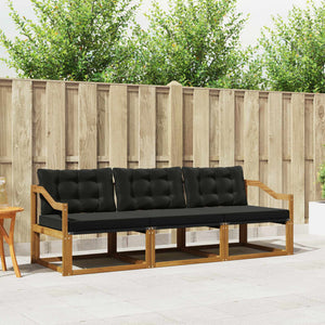 3-teilige Outdoor Sofagarnitur mit Kissen