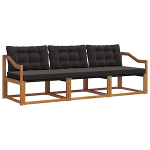 3-teilige Outdoor Sofagarnitur mit Kissen