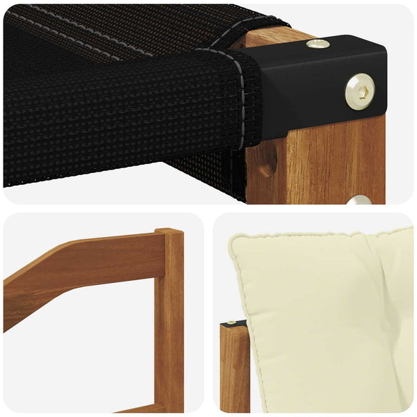 Outdoor Sofagarnitur mit Kissen, 4-teilig
