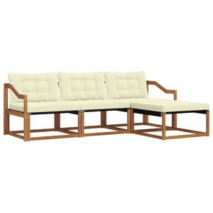 Outdoor Sofagarnitur mit Kissen, 4-teilig