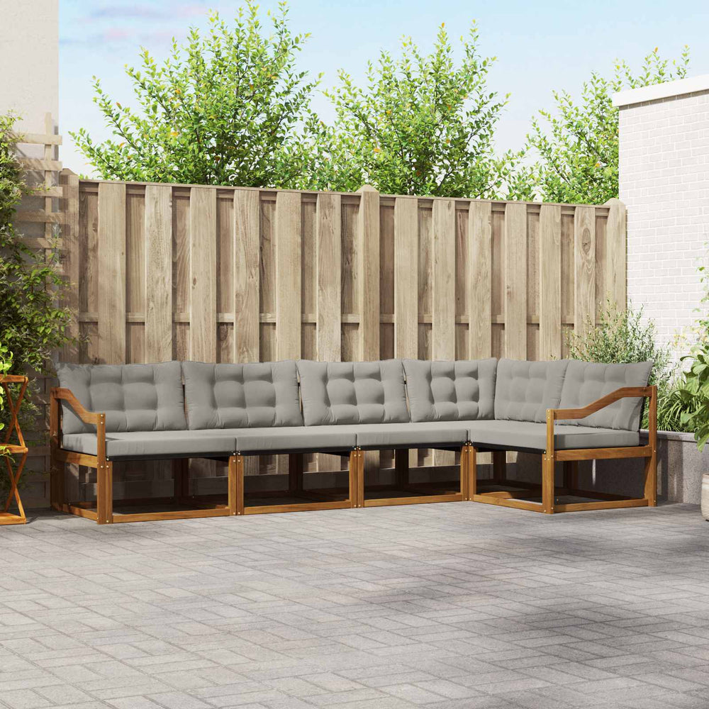Outdoor Sofa Set mit Kissen, 5-teilig