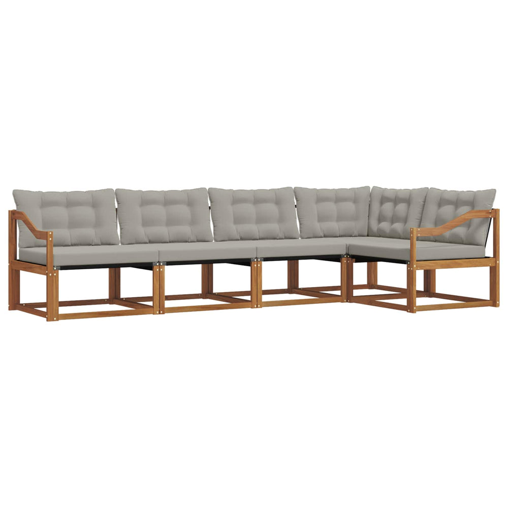 Outdoor Sofa Set mit Kissen, 5-teilig