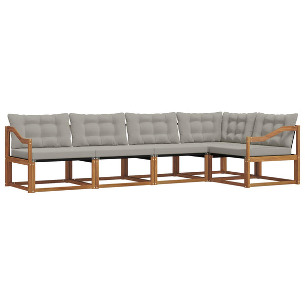Outdoor Sofa Set mit Kissen, 5-teilig