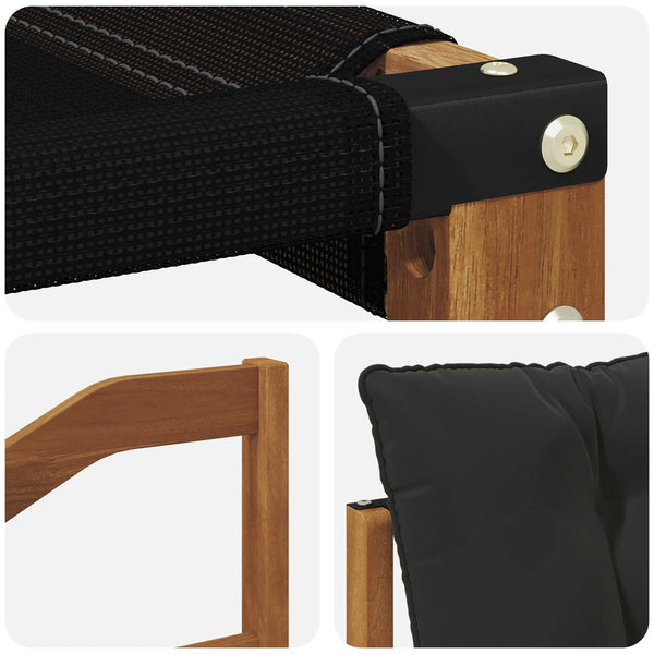 Outdoor Sofa Set mit Kissen, 5-teilig