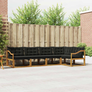 Outdoor Sofa Set mit Kissen, 5-teilig