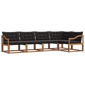 Outdoor Sofa Set mit Kissen, 5-teilig