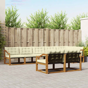 Outdoor Sofagarnitur mit Kissen, 8-teilig