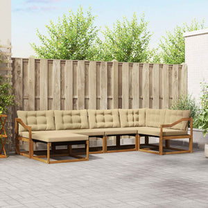Outdoor Sofa Set Akazie 6-teilig