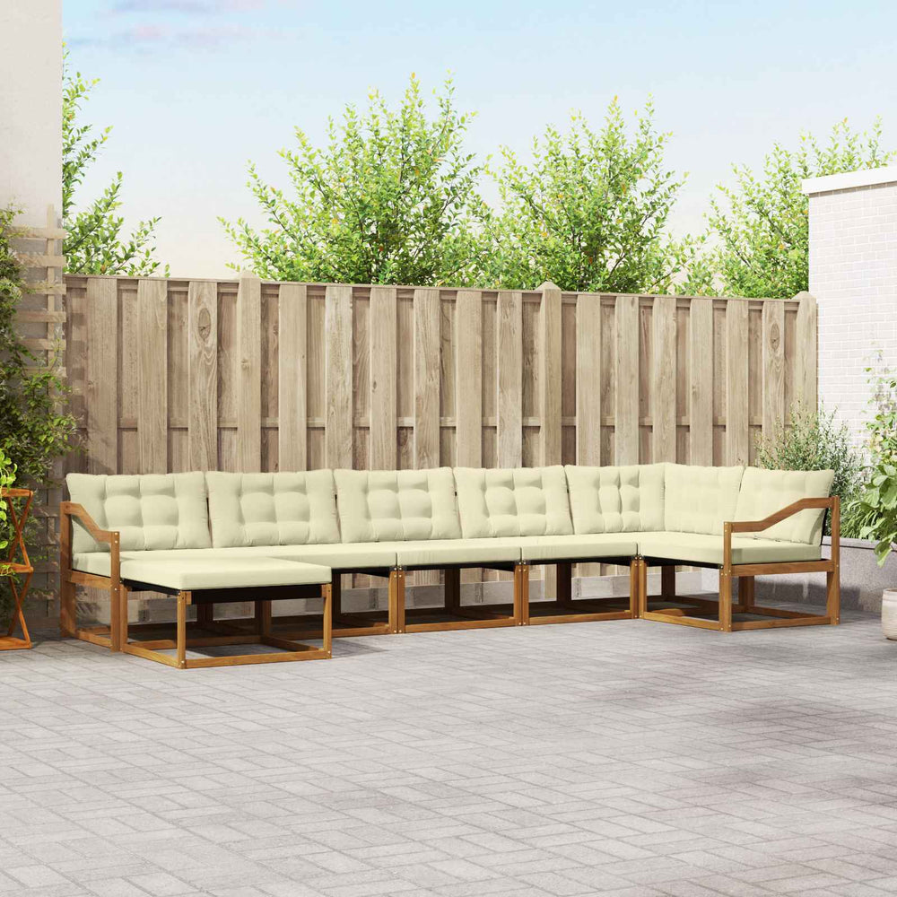 7-teilige Outdoor-Sofagarnitur Akazie