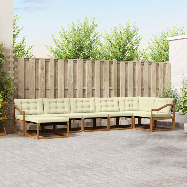7-teilige Outdoor-Sofagarnitur Akazie