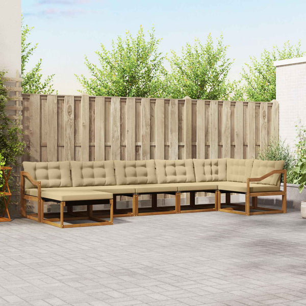7-teilige Outdoor Sofagarnitur Akazie