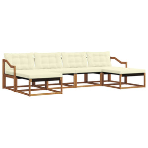 Outdoor Sofagarnitur mit Kissen, 6-teilig