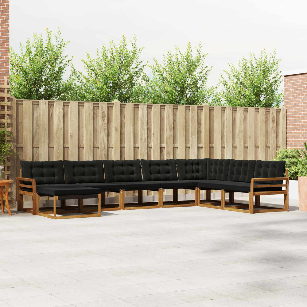 Outdoor Sofagarnitur mit Kissen, 24-teilig