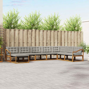 Outdoor Sofa Set mit Kissen, 8-teilig