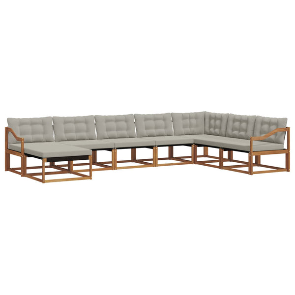Outdoor Sofa Set mit Kissen, 8-teilig