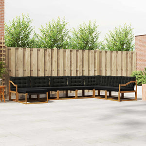 Outdoor Sofa Set mit Kissen, 8-teilig