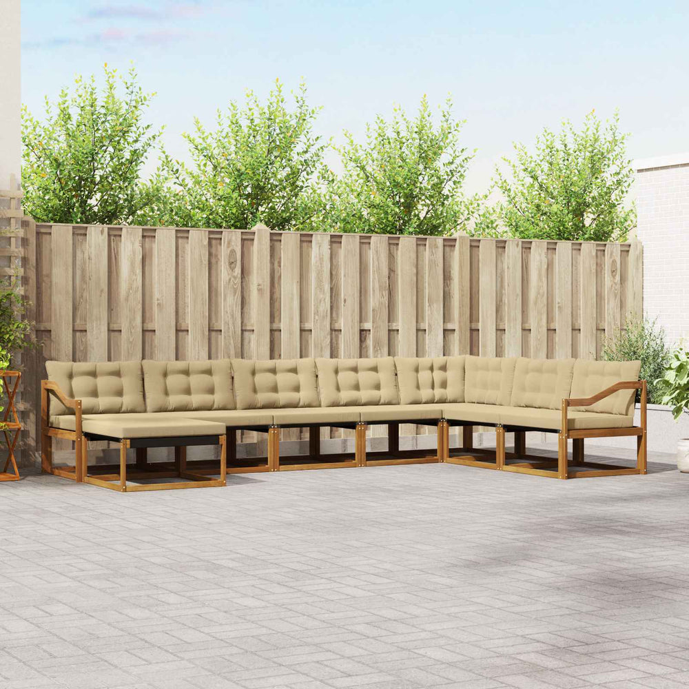 8-teilige Outdoor-Sofagarnitur Akazie