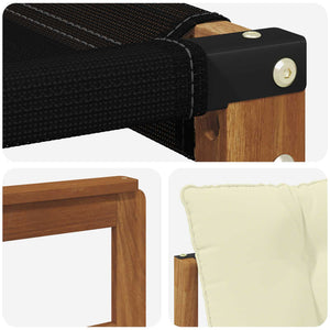 Outdoor Sofagarnitur mit Kissen, 7-teilig