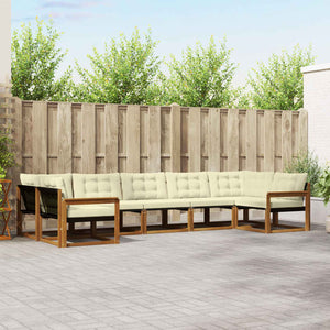 Outdoor Sofagarnitur mit Kissen, 7-teilig