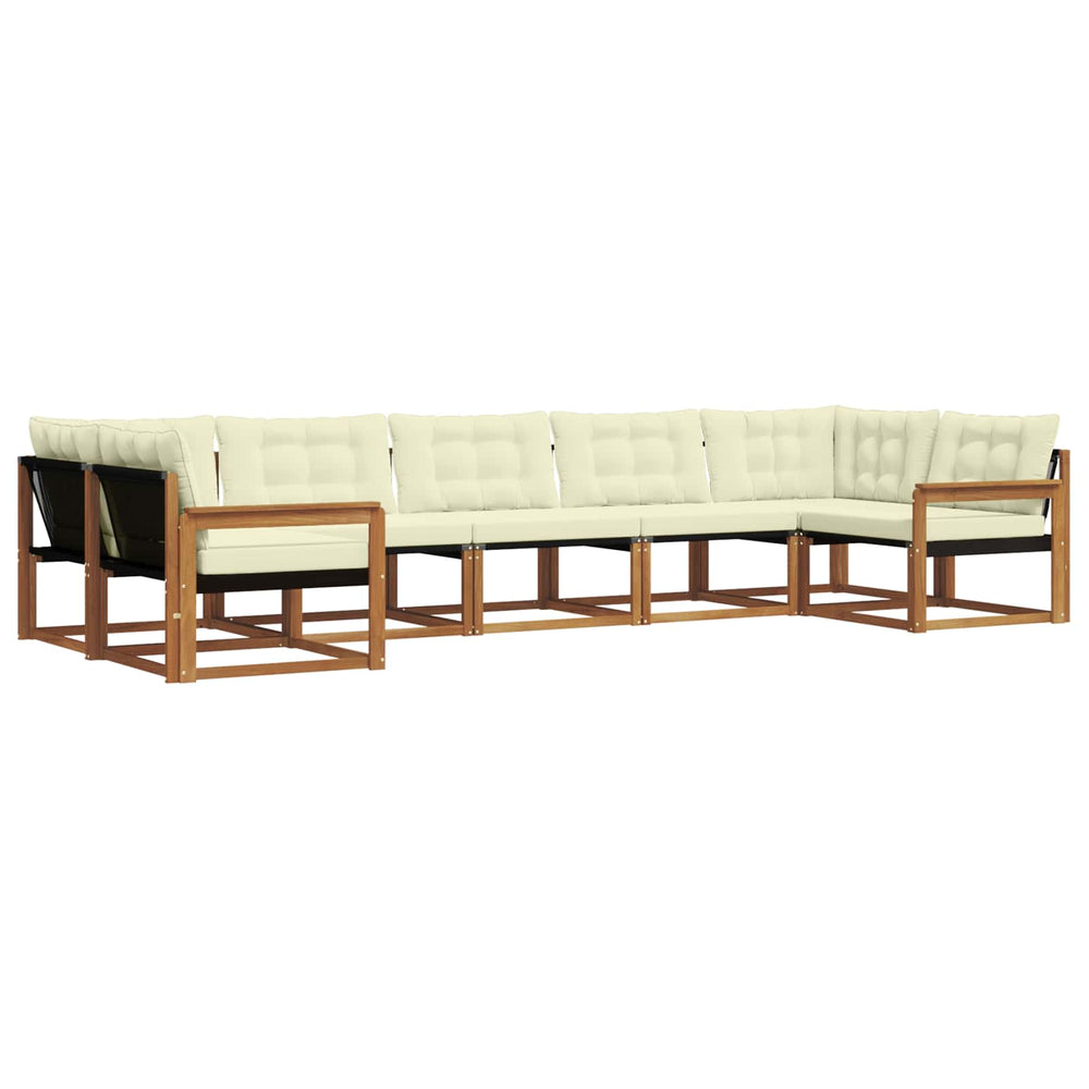 Outdoor Sofagarnitur mit Kissen, 7-teilig