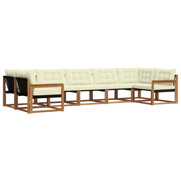 Outdoor Sofagarnitur mit Kissen, 7-teilig