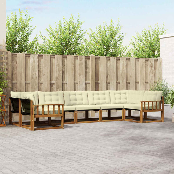 Outdoor Sofagarnitur mit Kissen, 7-teilig