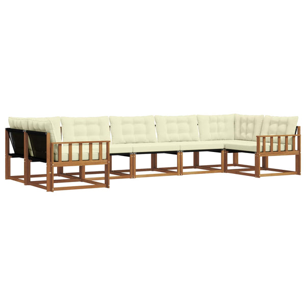 Outdoor Sofagarnitur mit Kissen, 7-teilig