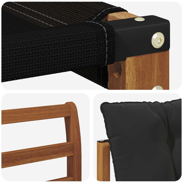 Outdoor Sofagarnitur mit Kissen, 7-teilig